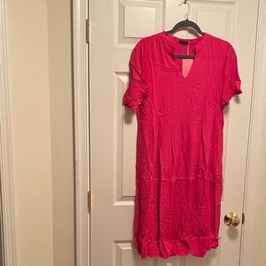 Hejoy Hot Pink Midi Dress…size L
